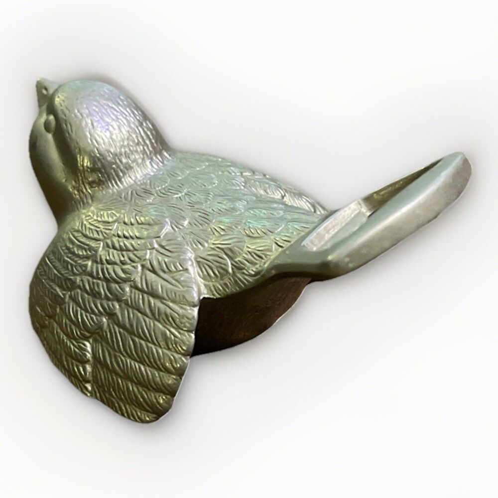 Vintage German bird Bottle Opener Sparrow Figural Cast Metal Opener Lid Remover - Picture 2 of 4